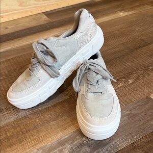 Blowfish Gray and White Sneakers